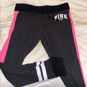Victoria’s Secret Pink Grey and pink Yoga Leggings